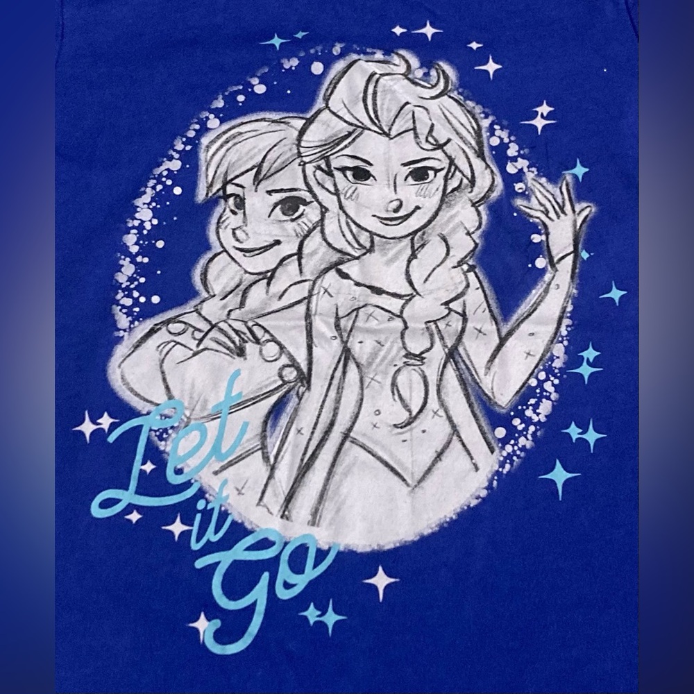 Disney, 7/8, blue, light blue, black and white